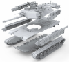 Meng Model 72-003 U.S Main Battle Tank M1A2 SEP ABRAMS TUSK II 1/72